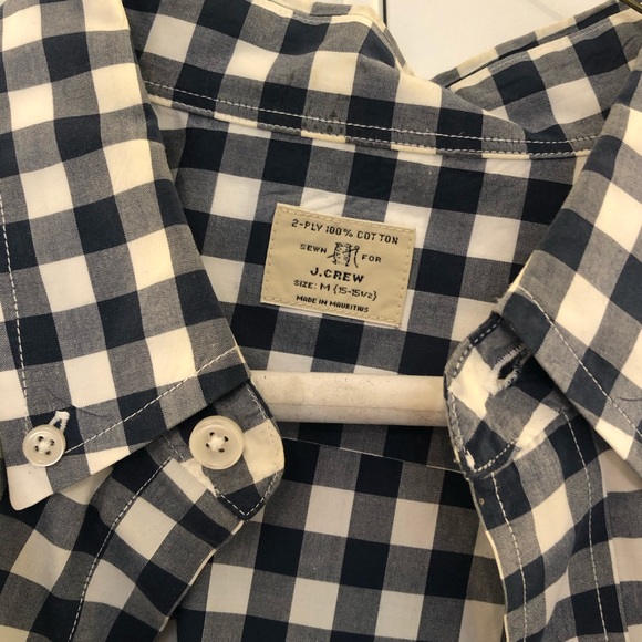 JCrew Tailored Gingham casual dress shirt - M - Picture 2 of 2
